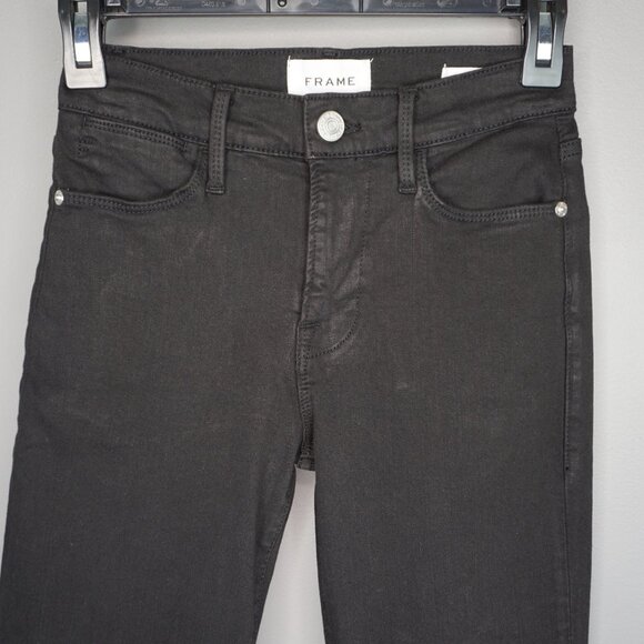 New Frame Denim Le High Straight Leg Jeans in Film Noir size 24 - Picture 5 of 16